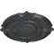 Ekena Millwork Attica Acanthus Leaf Ceiling Medallion (Fits Canopies up to 4 5/8"), 53 1/2"OD x 3 1/2"P, Pewter CM53ATPES - alternate 3